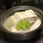 絹ごし豆腐と鱈の昆布鍋